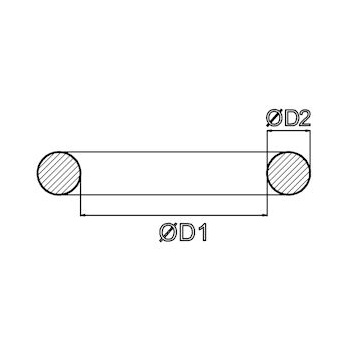 O-Ring 6x4.5 mm NBR(Nitril) Shore A