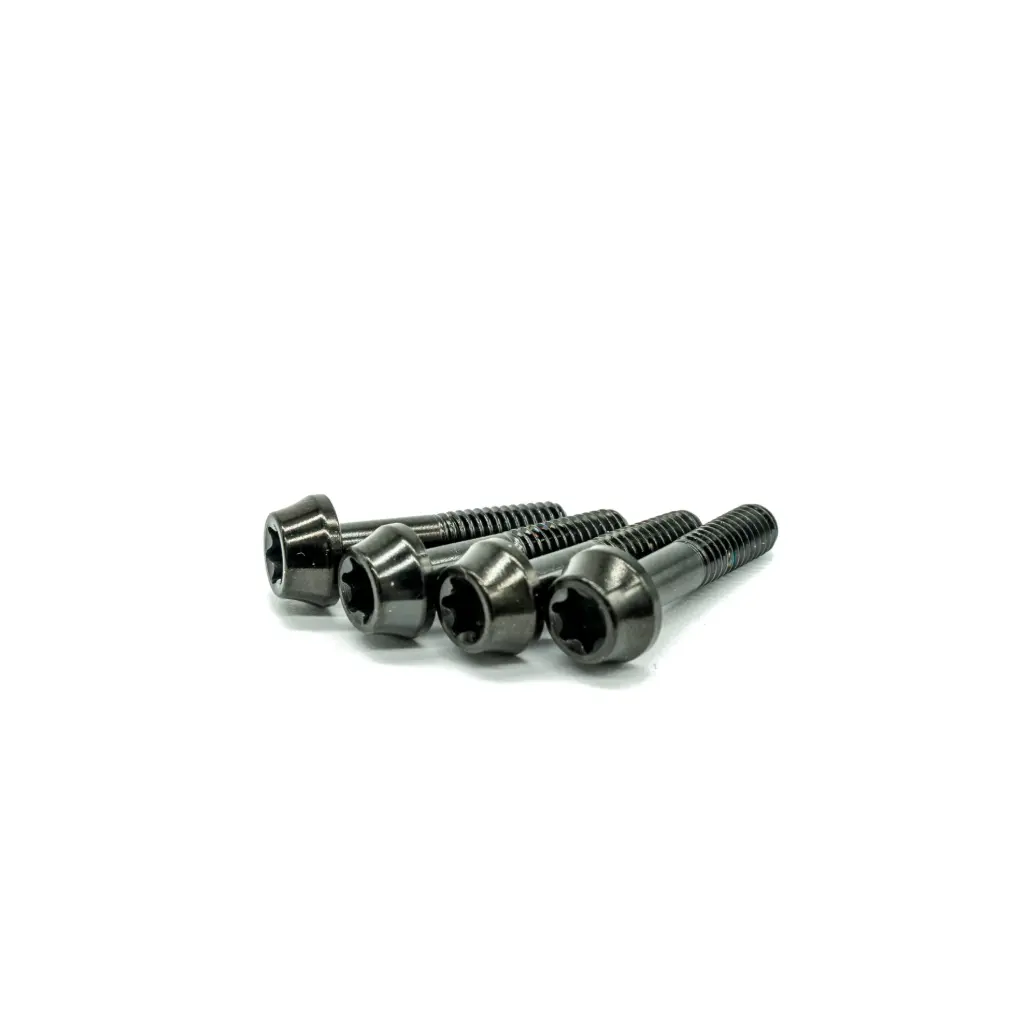 Titanium Hayes Dominion Brake Lever Clamp Bolt Set (4x M4x18)